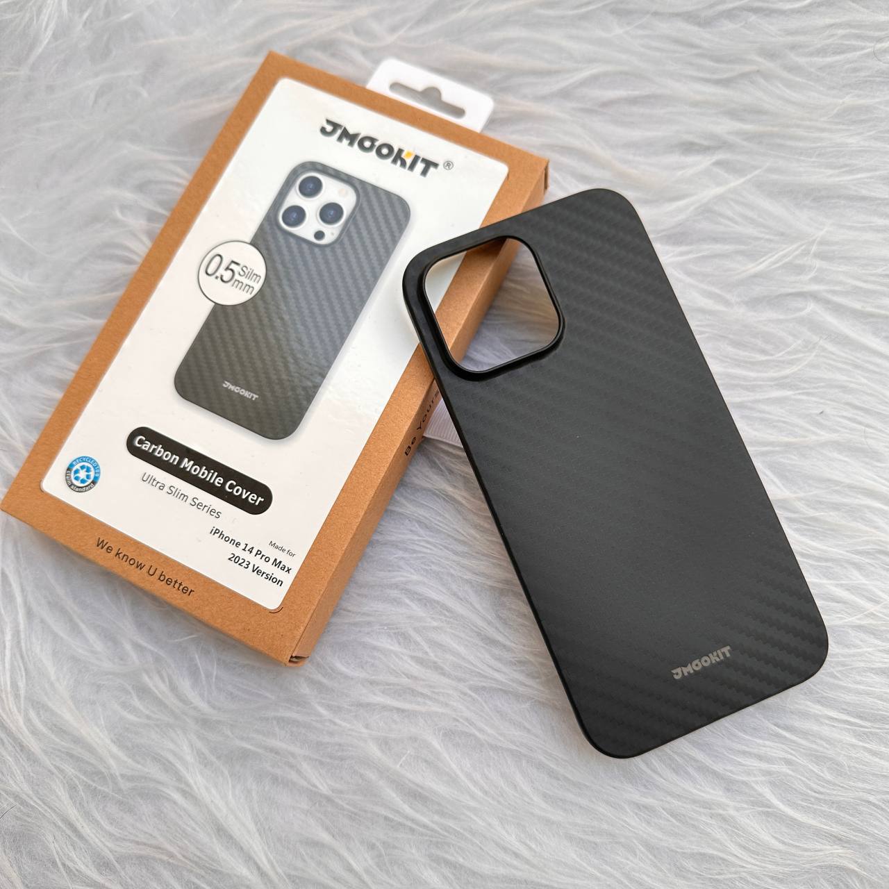 قاب آیفون 13 پرومکس 0.5mm مدل کربن برند JMGOKIT