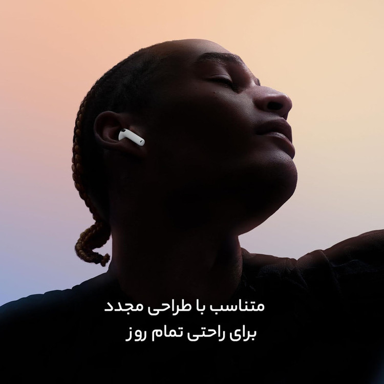هدفون بلوتوثی اپل مدل AirPods 4 ANC (نسخه دارای نویز کنسلینگ)