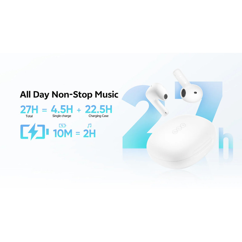 هدفون بلوتوثی کیو سی وای مدل AilyBuds E10 گارانتی 18 ماهه شرکتی