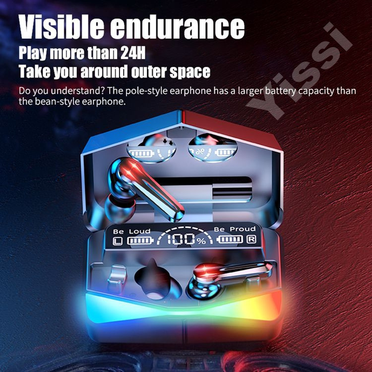 ایرپاد بلوتوثی مدل M28 بدون قابلیت نویز کنسلینگ، درگاه شارژ USB Type-C، دارای پشتیبانی از فرمان لمسی، دارای نمایشگر میزان شارژ روی محفظه