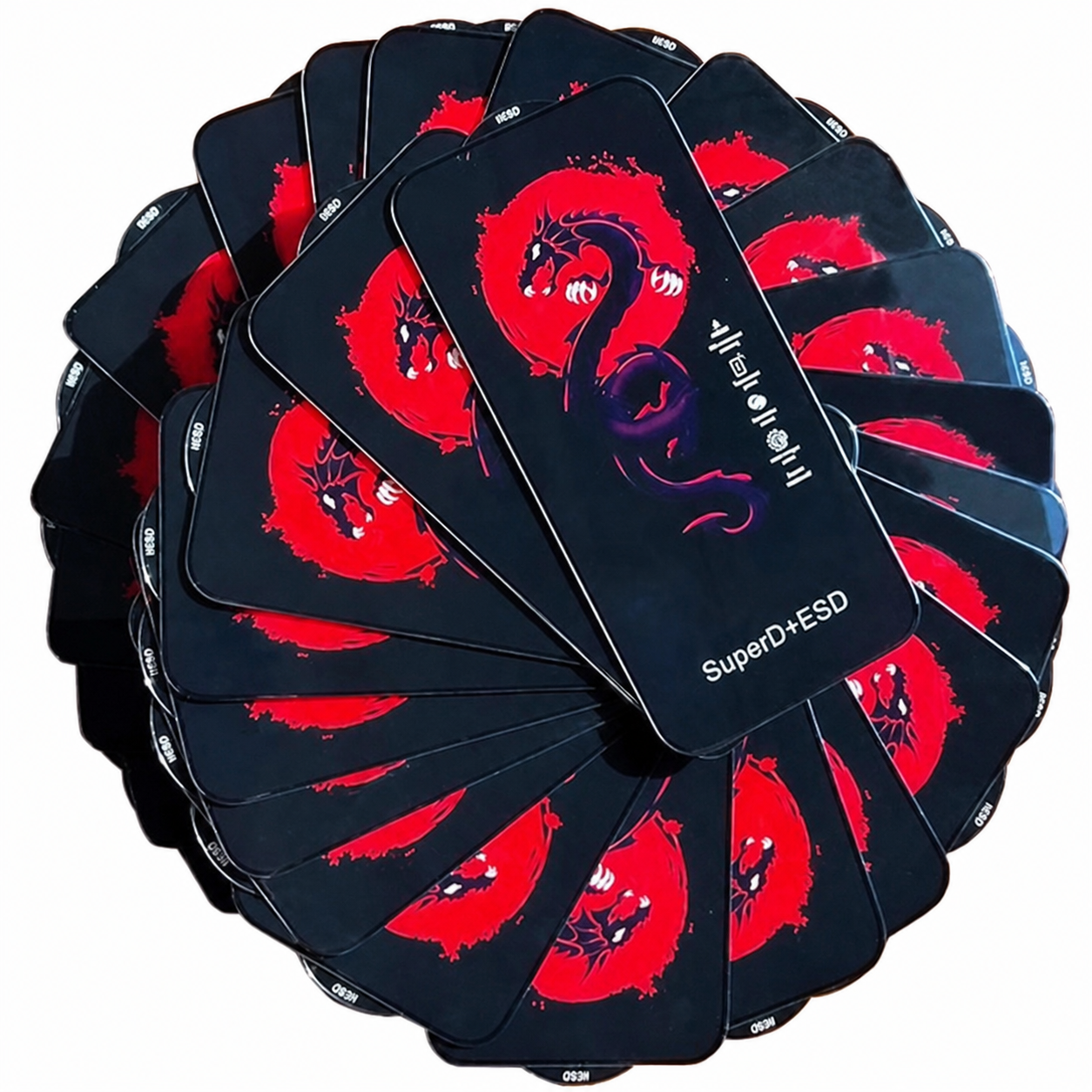 گلس هورو قرمز مناسب شیائومی   poco x3 / note 9s /note 9 pro / MI 10t / MI 11t / mi 12t
