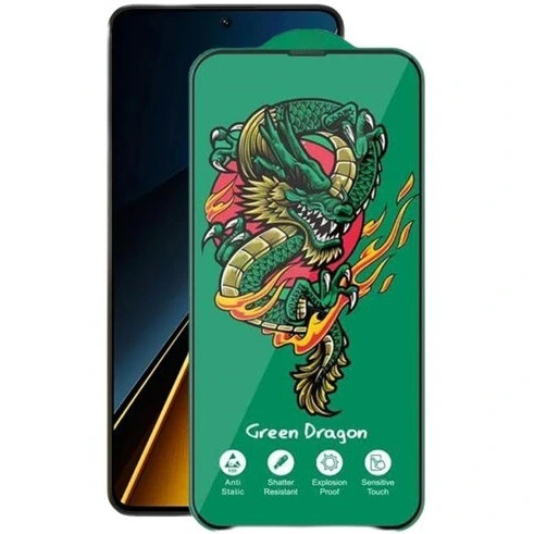 گلس هورو سبز مناسب شیائومی Note 13 pro 4g