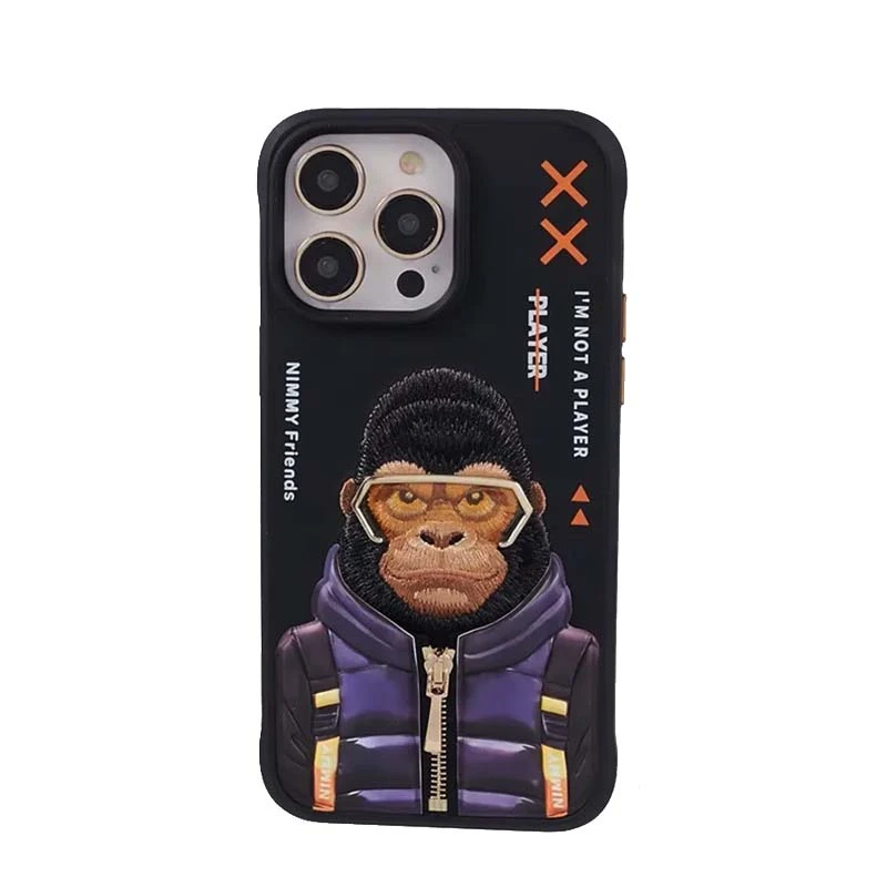 قاب نیمی مناسب آیفون 12 پرومکس مدل monkey