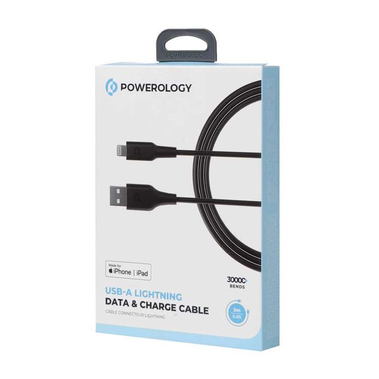 کابل شارژ فست 3 متری آیفون پاورولوژی usb to Lightning