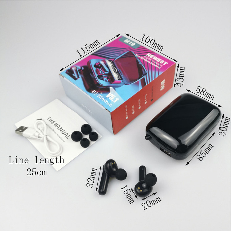 هدفون بلوتوثی مدل M19 Newest با میکروفون ، درگاه شارژ microUSB