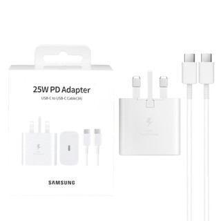شارژر سامسونگ مدل EP TA800 توان 25 وات سه پین همراه کابل