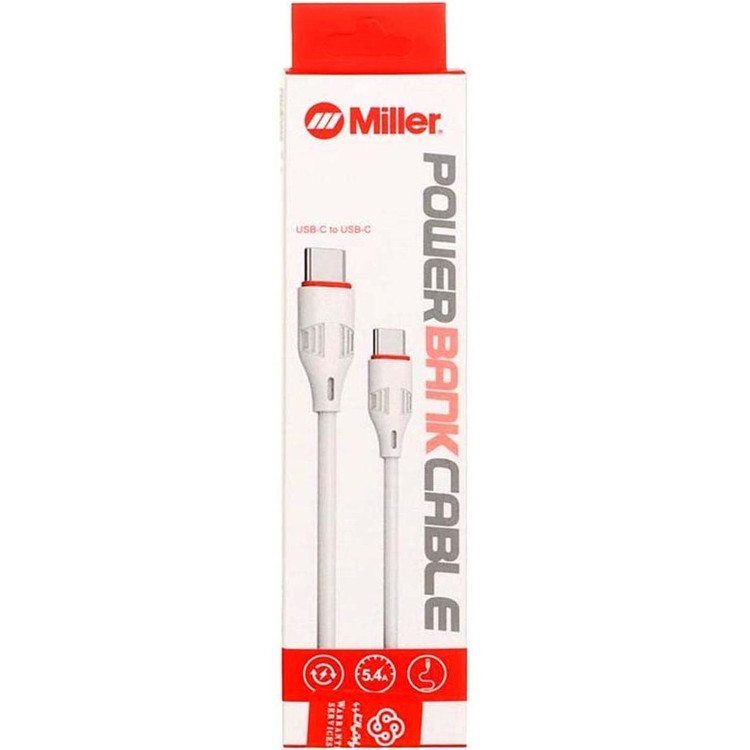 کابل شارژ پاور بانکی فست Miller Type-C To Type-C مدل CA-1445