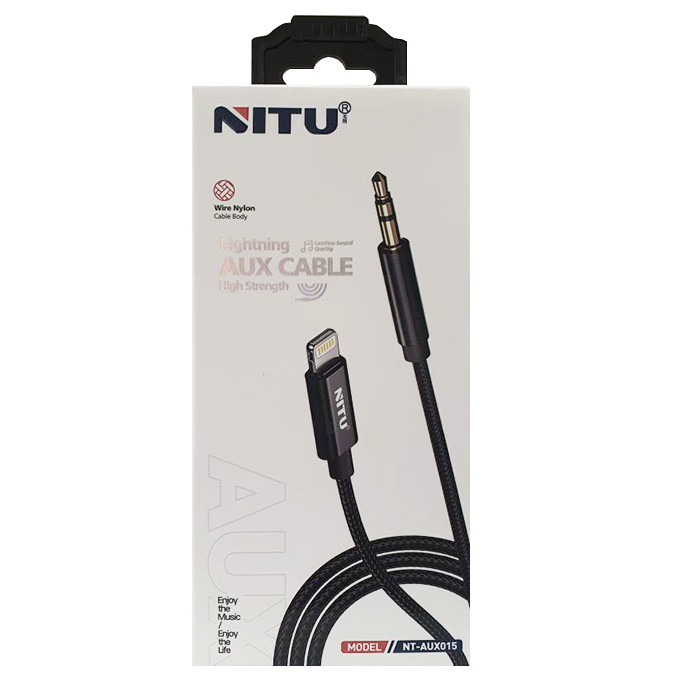 کابل تبدیل لایتنینگ به AUX نیتو مدل NT-AUX015 طول 1متر
