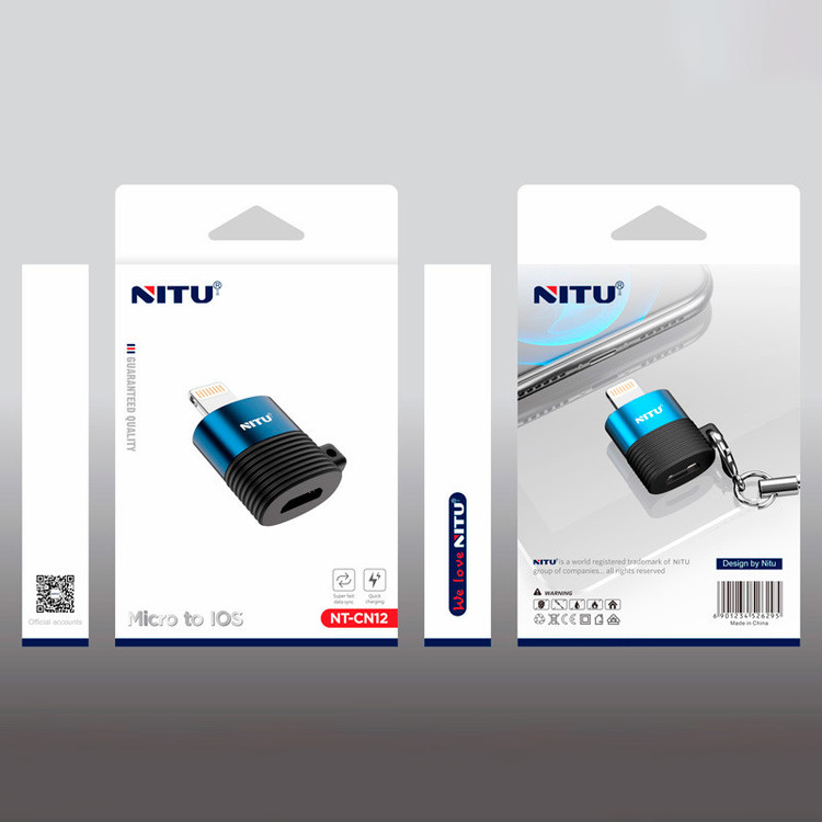 تبدیل micro USB به لایتنینگ نیتو مدل CN12
