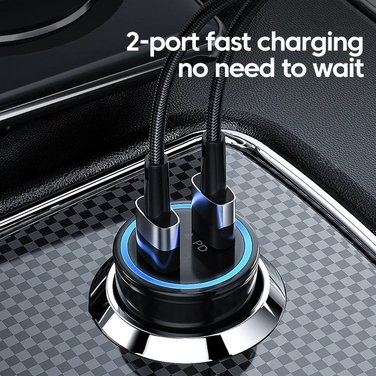 شارژر فندکی 18 وات آرسون مدل AN-PD25 به همراه کابل USB-C