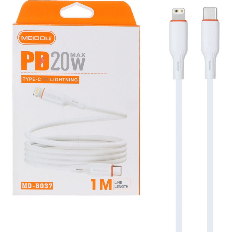 کابل شارژ فست Meidou Type-C To Lightning مدل MD-B037