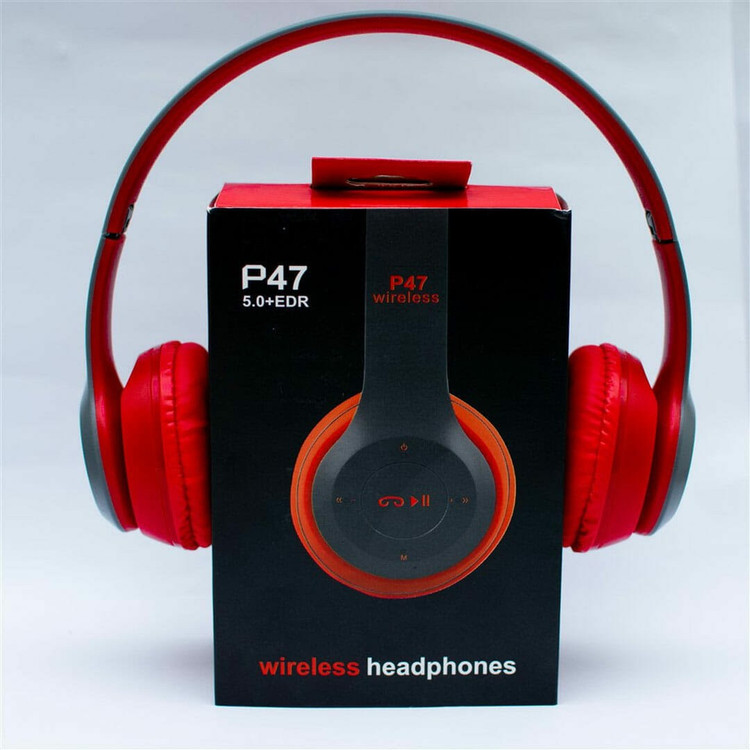 هدفون بلوتوثی مدل P47 ، شارژدهی عالی ،درگاه شارژ Micro USB، دارای شیار کارت حافظه