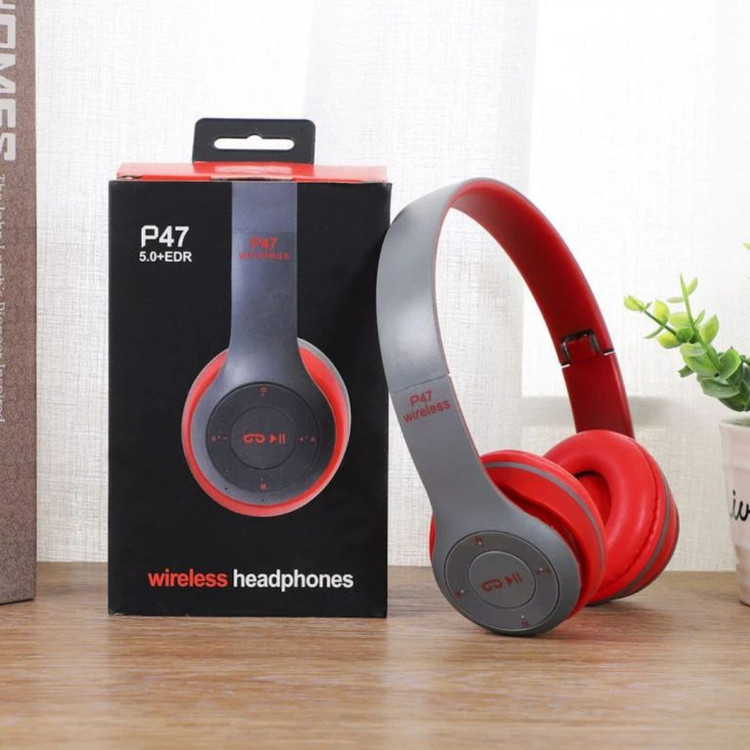 هدفون بلوتوثی مدل P47 ، شارژدهی عالی ،درگاه شارژ Micro USB، دارای شیار کارت حافظه
