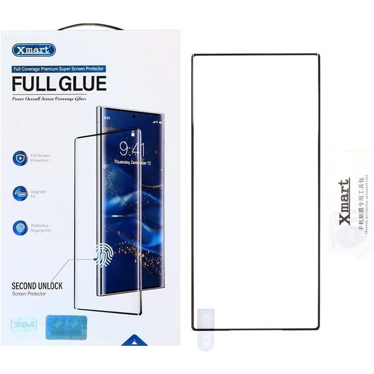 گلس xmart مناسب سامسونگ s23 ultra فول چسب پک دار اورجینال